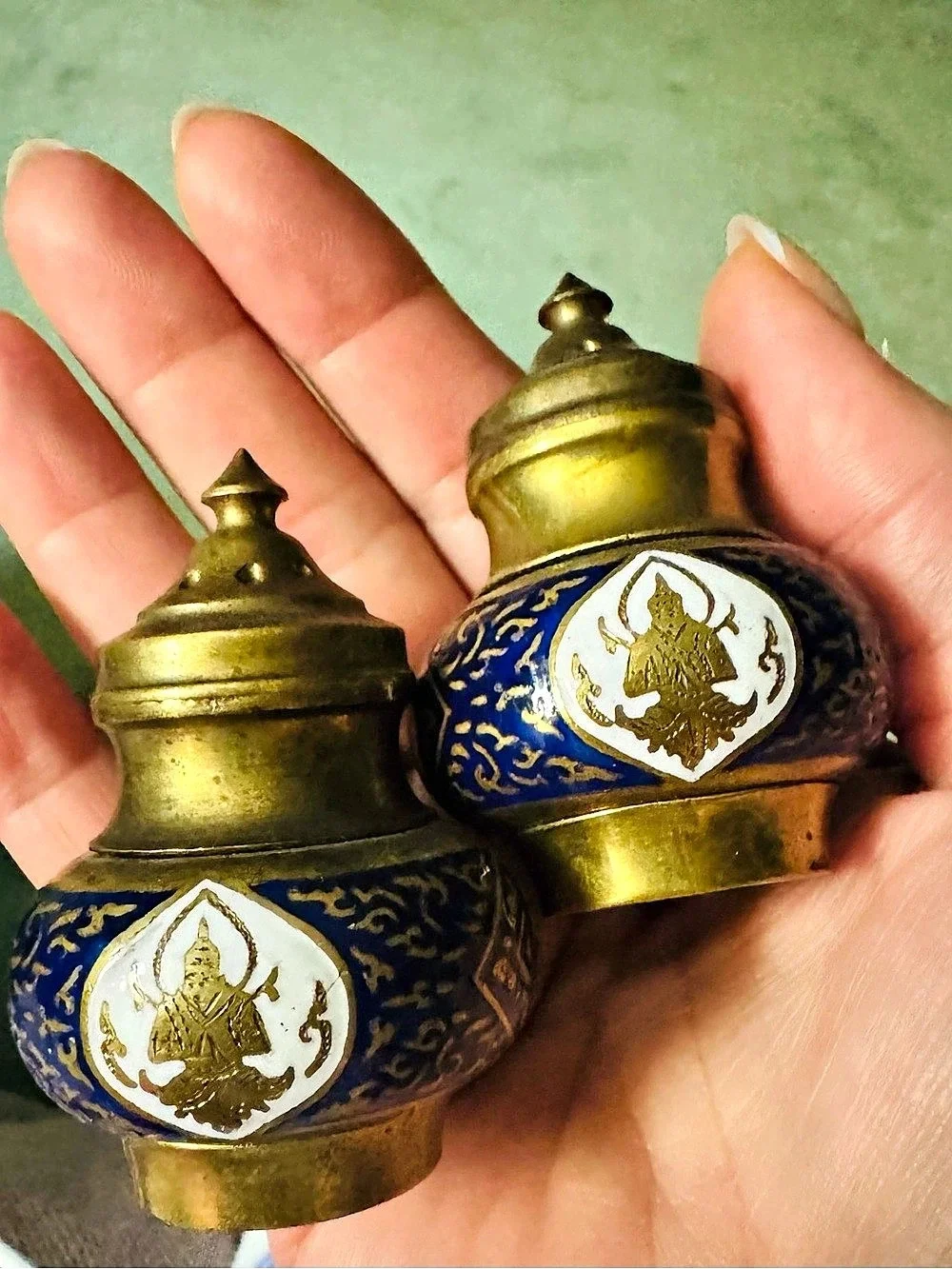 Vintage Salt & Pepper Set From Siam - Decorative Shaker Set